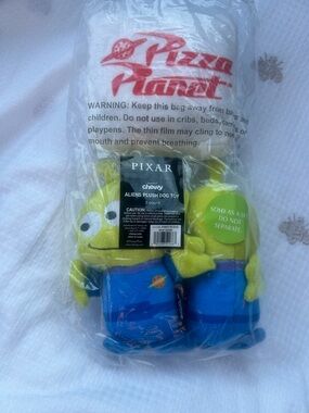 🐾2/$8- Pixar Toy Story Pizza Planet Alien Plush Trio - dog toys